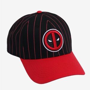 Marvel Deadpool Pinstripe Baseball Cap- NWT
